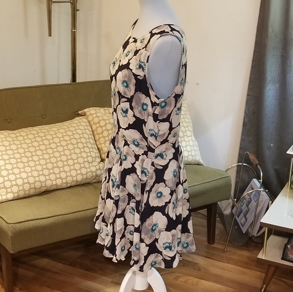 Maison Jules fit & flare floral print dress - Picture 2 of 5